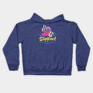 slip and the naughty unicorn Kids Hoodie